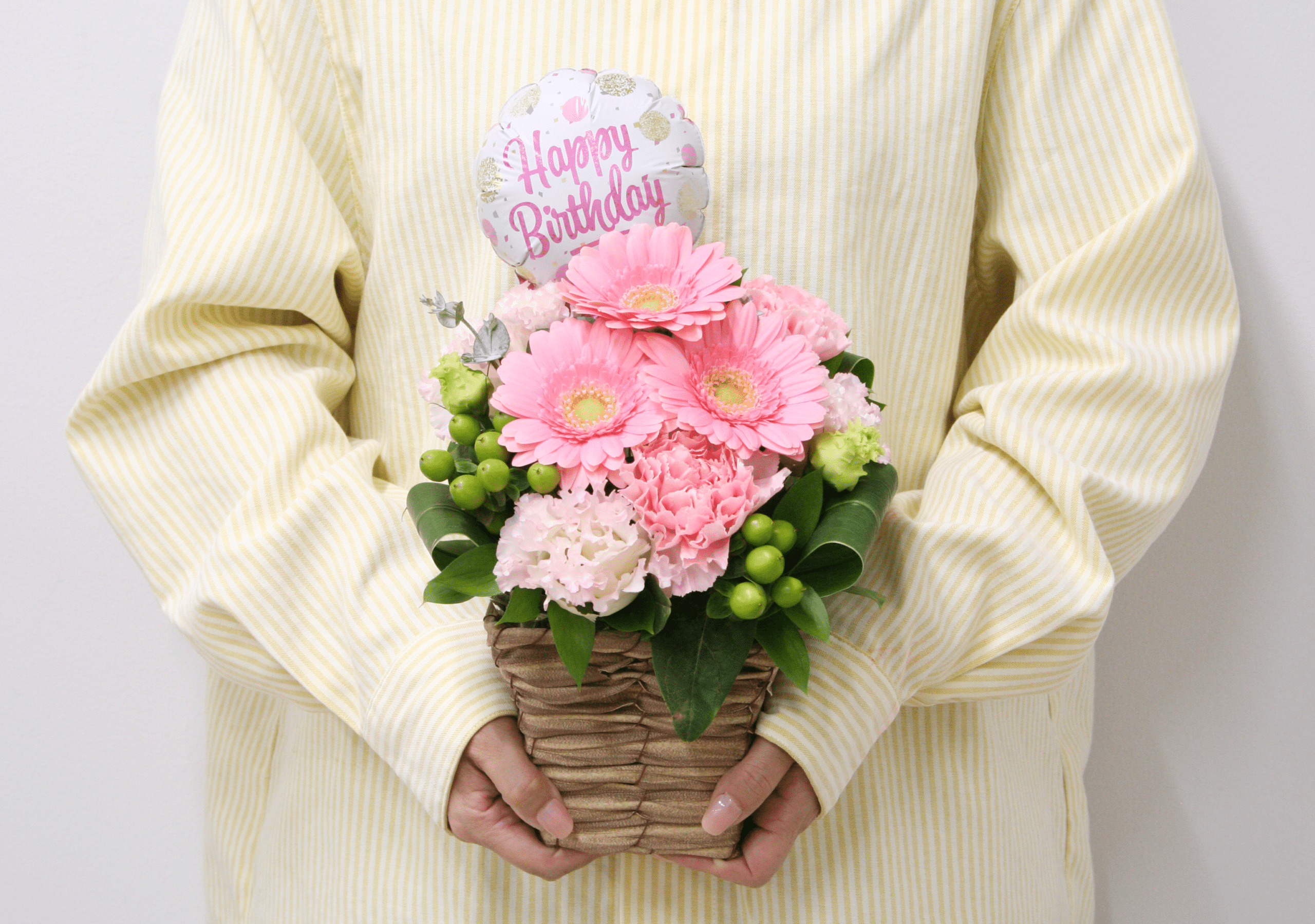 HAPPY BIRTHDAY生花アレンジメント-ピンク系 4 HAPPY BIRTHDAY生花アレンジメント-ピンク系 - 画像 (4)