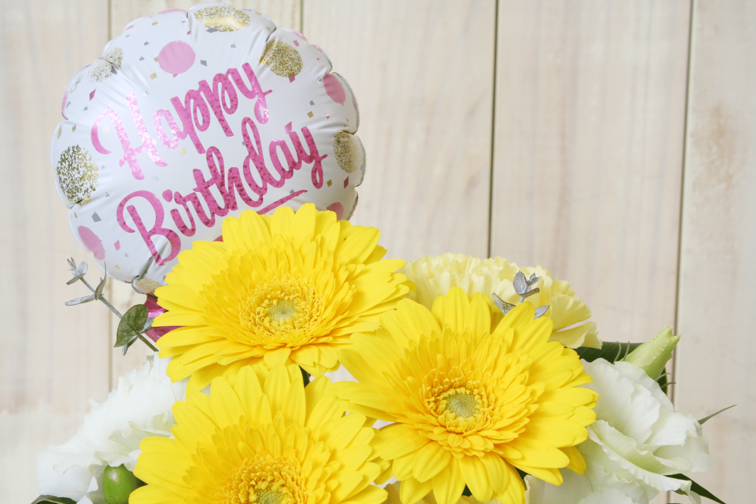 HAPPY BIRTHDAY生花アレンジメント-イエロー系 3 HAPPY BIRTHDAY生花アレンジメント-イエロー系 - 画像 (3)